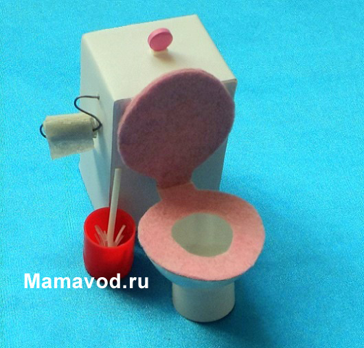 Туалет для кукол своими руками 35
