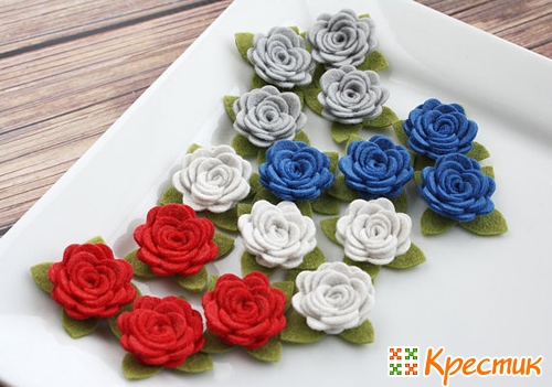 Как сделать из флиса розу