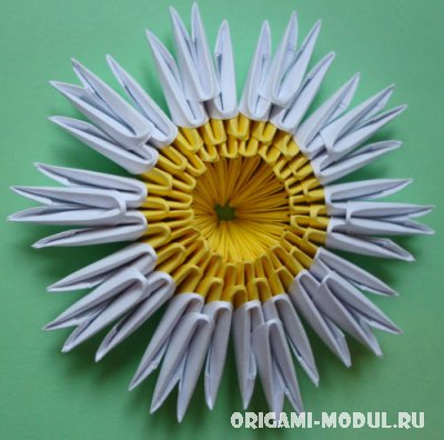 Оригами модульное ромашка в Оригами модульное ромашка в