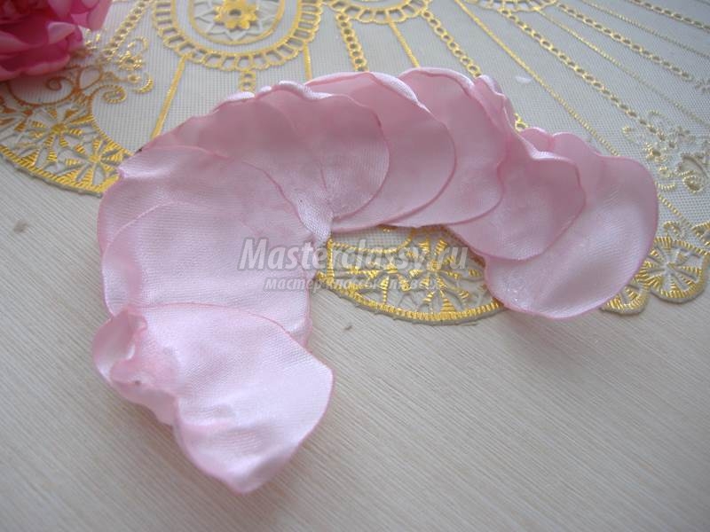 Староанглийская роза из атласных лент. Мастер-класс с пошаговыми фото. Master classy - мастер классы