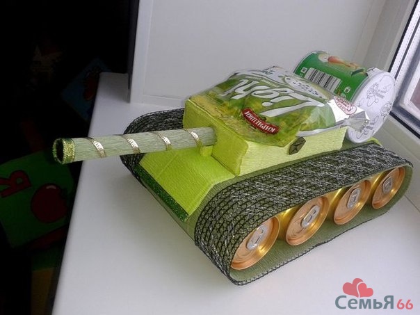Танк подарок своими руками Танк подарок своими руками