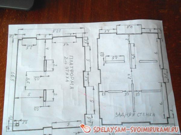 Детский гараж для машинок из фанеры своими руками чертежи Детский гараж для машинок из фанеры своими руками чертежи