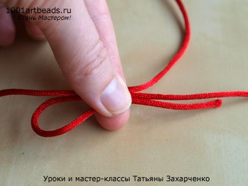 Как завязать узел на крестике