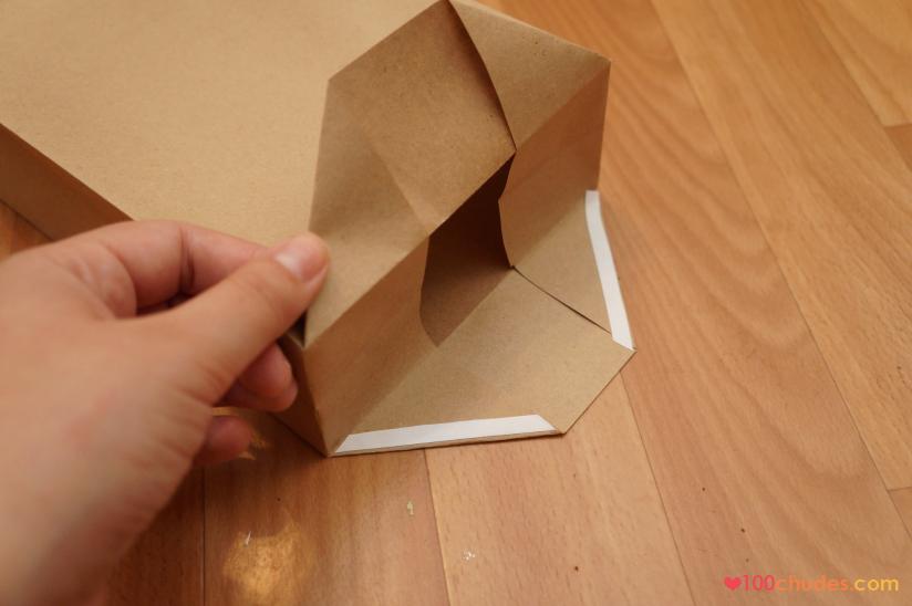 Как сделать пакет из крафт бумаги своими 