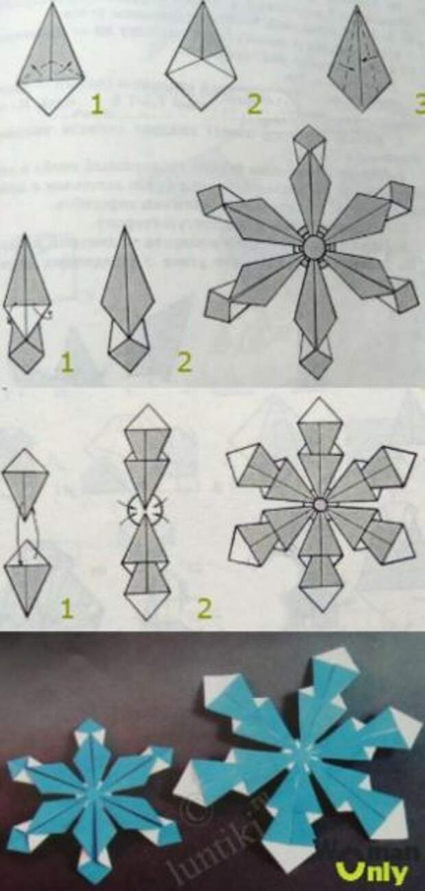 Оригами снежинка из бумаги. Снежинка оригами из бумаги для детей схема. Оригами Снежинка для детей 5-6 лет схема. Оригами Снежинка простая. Снежинки оригами пошагово.