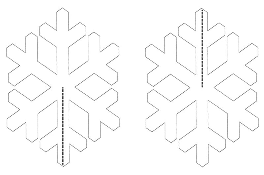 Шаблоны для вырезания объемные. Трафарет объемной снежинки. Шаблон объемной снежинки. Трафарет 3д снежинки. Объемная Снежинка из бумаги трафарет для вырезания.