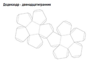 Додекаэдр из бумаги схема Додекаэдр развертка для склеивания а4: найдено 90 картинок