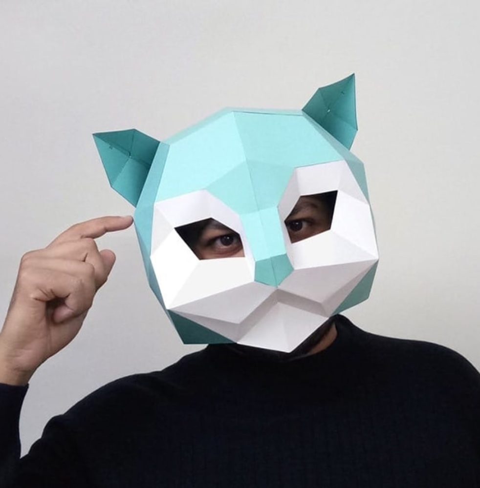 3д маска из бумаги. Маски полигональные 3d. Объемная маска. Маска из картона объемная. Оллггональнные ммскии.